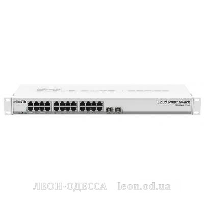 Комутатор мережевий Mikrotik CSS326-24G-2S+RM