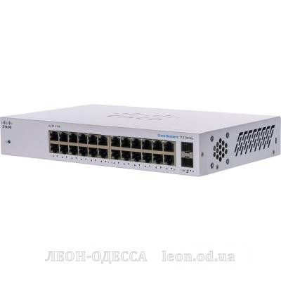 Комутатор мережевий Cisco CBS110-24T-EU