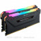 Модуль пам*ятi для комп*ютера DDR4 16GB (2x8GB) 3600 MHz Vengeance RGB Pro Black Corsair (CMW16GX4M2D3600C18)