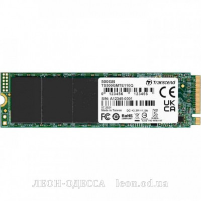 Накопичувач SSD M.2 2280 500GB Transcend (TS500GMTE110Q)