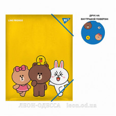Папка на резинках А4 Yes Line Friends