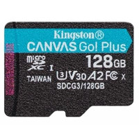 Карта пам*ятi Kingston 128GB microSD class 10 UHS-I U3 A2 Canvas Go Plus (SDCG3/128GBSP)