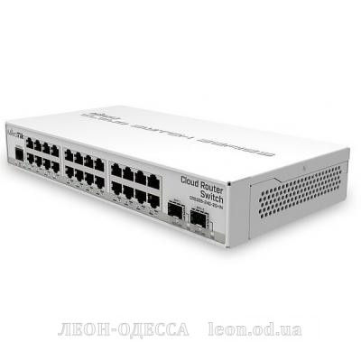 Коммутатор сетевой Mikrotik CRS326-24G-2S+IN