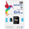 Карта пам*ятi ADATA 64GB microSD class 10 UHS-I A1 Premier (AUSDX64GUICL10A1-RA1)