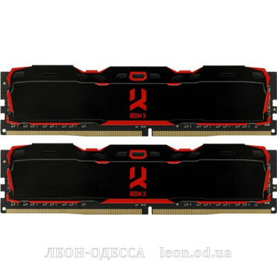 Модуль памяти для компьютера DDR4 32GB (2x16GB) 3200 MHz IRDM Black Goodram (IR-X3200D464L16A/32GDC)