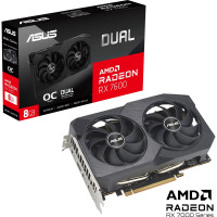 Вiдеокарта ASUS Radeon RX 7600 8Gb DUAL OC (DUAL-RX7600-O8G-V2)