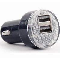 Зарядний пристрiй EnerGenie USB 2.1A black (EG-U2C2A-CAR-02)