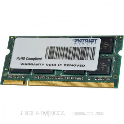 Модуль памяти для ноутбука SoDIMM DDR3 4GB 1333 MHz Patriot (PSD34G13332S)