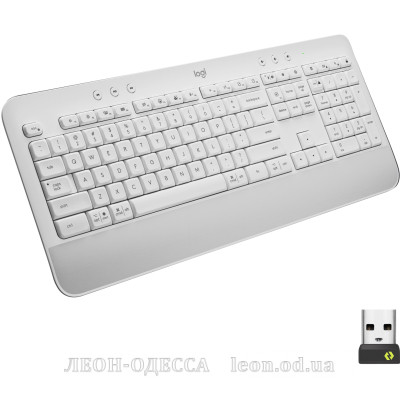 Клавiатура Logitech Signature K650 For Business UA USB/Bluetooth Off-White (920-010977)