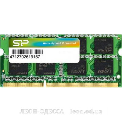 Модуль пам*ятi для ноутбука SoDIMM DDR3 4GB 1600 MHz Silicon Power (SP004GBSTU160N02)