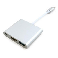Порт-реплiкатор EXTRADIGITAL USB Type-C to HDMI/USB 3.0/Type-C (0.15m) (KBH1691)