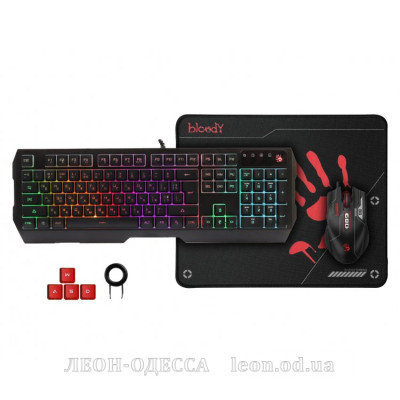 Комплект A4Tech Bloody B1700 USB Black (Bloody B1700 Black)