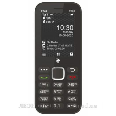 Мобiльний телефон 2E E240 2020 Dual SIM Black (680576170026)