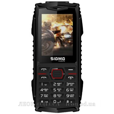 Мобiльний телефон Sigma X-treme AZ68 Black Red (4827798374924)