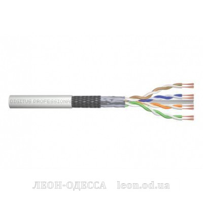 Кабель мережевий Digitus SF-UTP 305м, cat 6, CU, AWG 26/7, LSZH, Patchkabel (DK-1633-P-305)