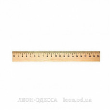 
											Лінійка дерев'яна шовкографія 20 см											
											
