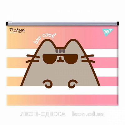 Папка zip-lock B5 Yes Pusheen