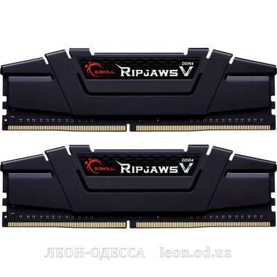 Модуль пам*ятi для комп*ютера DDR4 16GB (2x8GB) 4400 MHz RipjawsV Black G.Skill (F4-4400C18D-16GVKC)