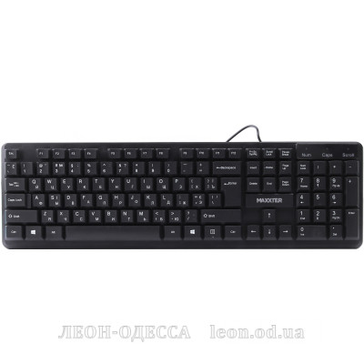 Клавiатура Maxxter KBM-U01-UA USB Black (KBM-U01-UA)