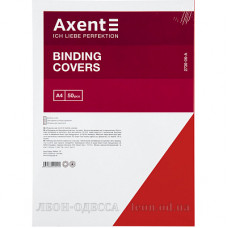 Обложка картон Axent 250 г под кожу красная 50 шт