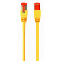 Патч-корд 0.5м S/FTP Cat 6A CU LSZH yellow Cablexpert (PP6A-LSZHCU-Y-0.5M)