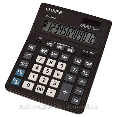 
											Калькулятор Citizen CDB1201-BK 12 разр.											
											