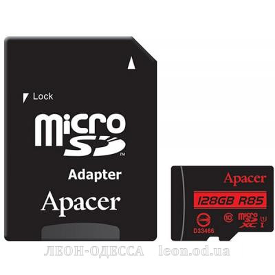 Карта пам*ятi Apacer 128GB microSDXC Class10 UHS-I (AP128GMCSX10U5-R)