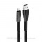 Дата кабель Colorway USB 2.0 AM to Micro 5P 1.0m zinc alloy + led black (CW-CBUM035-BK)