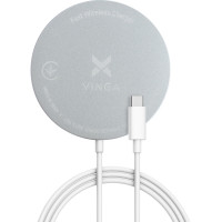 Зарядний пристрiй Vinga Magnetic Wireless Charger 10W (VCHAMS)