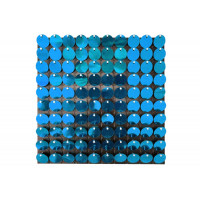 Декор-паетки синий (квадрат 30смx30см)