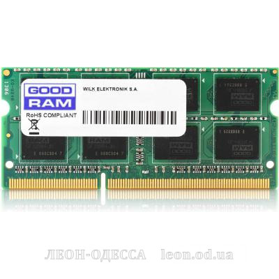 Модуль пам*ятi для ноутбука SoDIMM DDR3L 4GB 1600 MHz GOODRAM (GR1600S3V64L11S/4G)