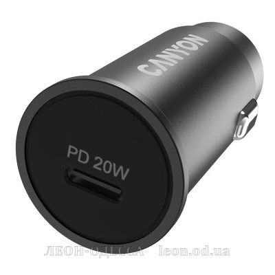 Зарядний пристрiй Canyon PD 20W Pocket size car charger (CNS-CCA20B)