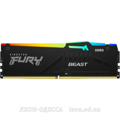 Модуль пам*ятi для комп*ютера DDR5 32GB 6000 MHz Beast RGB Kingston Fury (ex.HyperX) (KF560C40BBA-32)