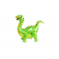 Фольгированный Шар Хлодячка Китай &quot;Динозавр&quot; - зеленый (четыре ножки)