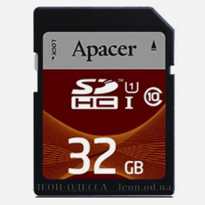 Карта пам*ятi Apacer 32GB SDHC UHS-I Class10 RP (AP32GSDHC10U1-R)