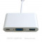 Порт-реплiкатор EXTRADIGITAL USB Type-C to VGA/USB 3.0/Type-C (0.15m) (KBV1690)
