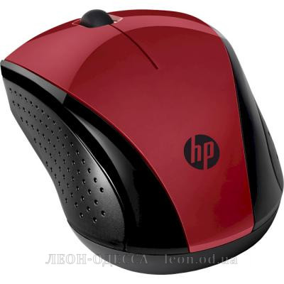 Мышка HP 220 Red (7KX10AA)