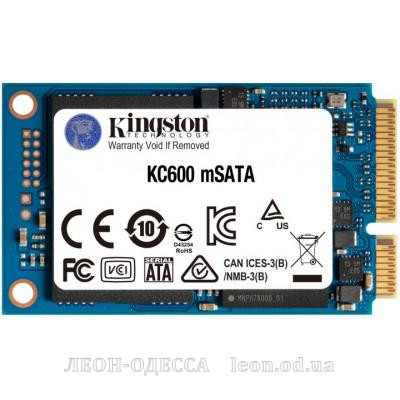 Накопичувач SSD mSATA 256GB Kingston (SKC600MS/256G)