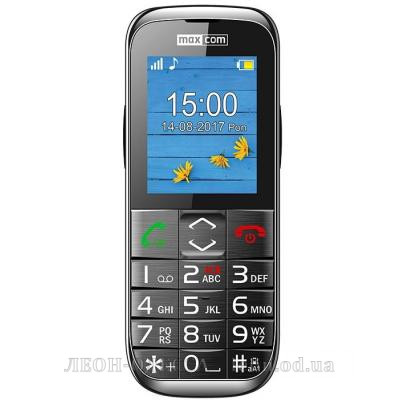 Мобiльний телефон Maxcom MM720 Black (5908235972961)