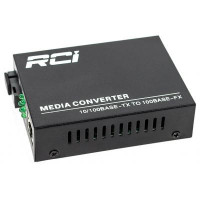 Медiаконвертер RCI 100M, 20km, SC, RJ45, Tx 1310nm, standart size metal case (RCI902W-FE-20-T)