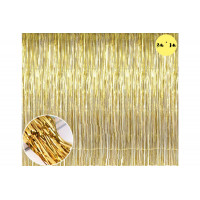 Декоративная шторка для фотозоны - золото  1м*3м