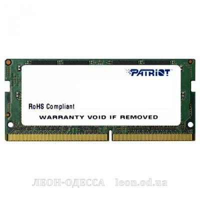 Модуль пам*ятi для ноутбука SoDIMM DDR4 8GB 2400 MHz Patriot (PSD48G240081S)