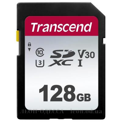 Карта пам*ятi Transcend 128GB SDXC class 10 UHS-I U3 V30 (TS128GSDC300S)
