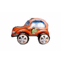 Фольгированный шар-ходячка Китай &quot;Машинка&quot; - динозаврик оранжевый
