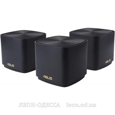 Маршрутизатор ASUS ZenWiFi XD4 3PK black AX1800 1xGE LAN 1x1GE WAN WPA3 OFDMA M (XD4-3PK-BLACK)