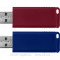 USB флеш накопитель Verbatim 2x32GB Store*n*Go Slider Red/Blue USB 2.0 (49327)