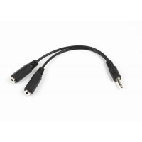 Кабель мультимедiйний Jack 3.5mm M to 2 x Jack 3.5mm F 0.1m Cablexpert (CCA-415-0.1M)