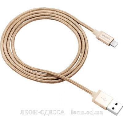 Дата кабель USB 2.0 AM to Lightning 1.0m MFI Golden Canyon (CNS-MFIC3GO)