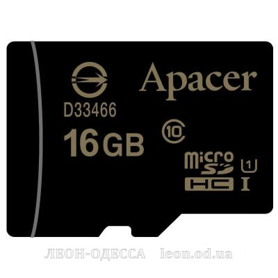 Карта пам*ятi Apacer 16GB microSDHC UHS-I Class10 (AP16GMCSH10U1-RA)