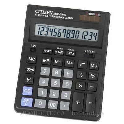
											Калькулятор Citizen SDC-554S 14 разр.											
											